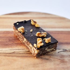 Chocolate & walnut slice